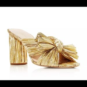 Loeffler Randall Penny Heel Gold 7 NIB